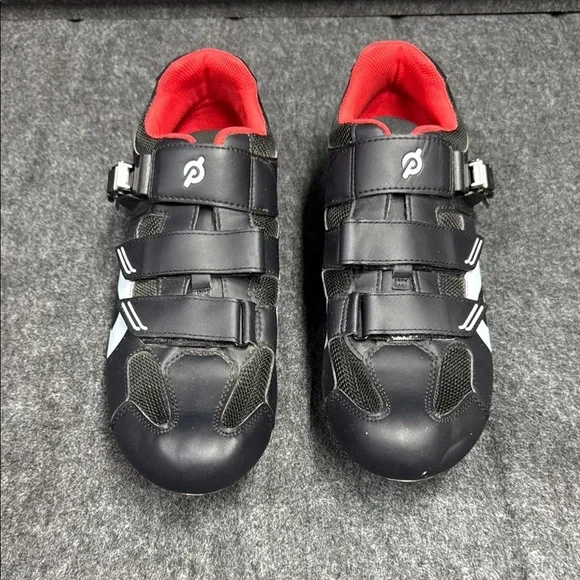 Peloton size 47 Men’s Black and Red Cycling Shoes - Picture 3 of 9